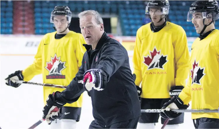  ?? — THE CANADIAN PRESS ?? Tim Hunter says developing tight bonds is key to getting players to perform on the ice, and he gets to know his guys personally and as players.