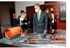 ??  ?? Terrorisme basque. Le roi d’Espagne, Felipe VI, et la reine Letizia inaugurent à Vitoria-Gasteiz (Pays basque), le 1er juin 2021, le musée-mémorial des Victimes du terrorisme.