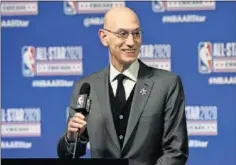  ??  ?? Adam Silver, durante una comparecen­cia ante la prensa.