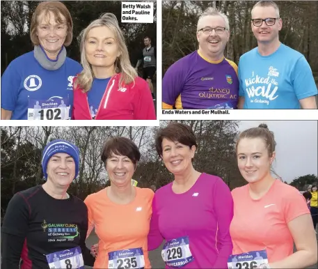  ??  ?? Betty Walsh and Pauline Oakes.
Enda Waters and Ger Mulhall.
Claire Brownrigg, Fran O’Hagan, Emer Kelly and Ciara Kelly from Ferns.