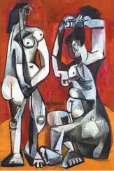  ?? RMN-GRAND PALAIS ART RESOURCE NY RENÉ-GABRIEL OJÉDA/RMN-GRAND PALAIS ART RESOURCE NY MATHIEU RABEAU ?? Pablo Picasso, Grande nature morte au guéridon (1931) et Femmes à la toilette (1956)