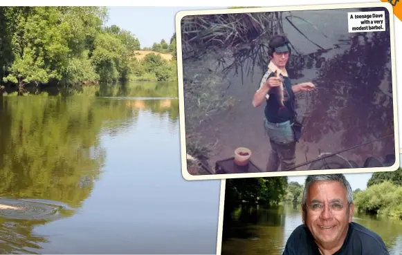  ??  ?? A teenage Dave with a very modest barbel.