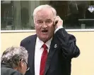  ??  ?? FÄLLD. Mladic i domstolen i Haag.