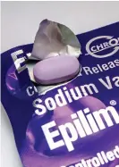  ??  ?? ‘DANGER’: Research showed that foetuses exposed to sodium valproate suffered developmen­tal problems