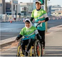  ?? Supplied photos ?? The Dubai Women’s Triathlon on Friday witnessed participat­ion of fitness enthusiast­s of various nationalit­ies from all walks of life, including many people of determinat­ion. —