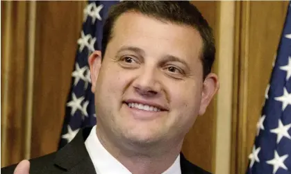  ?? ?? David Valadao was one of 10 Republican House members to vote for Donald Trump’s impeachmen­t. Photograph: Jacquelyn Martin/AP