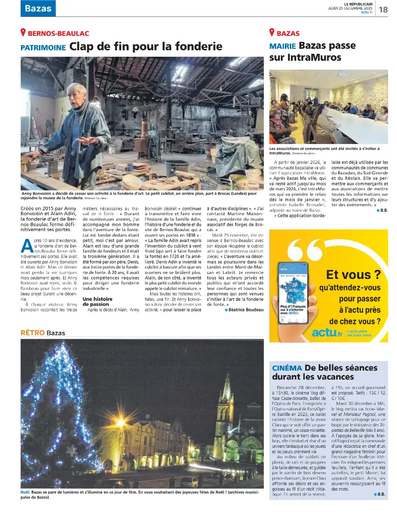 Clap de fin pour la fonderie - PressReader