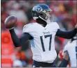  ?? JEFF ROBERSON — THE ASSOCIATED PRESS ?? The Tennessee Titans and QB Ryan Tannehill agreed to a fouryear extension Sunday.