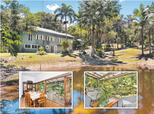  ??  ?? This historic Queensland­er, a former Cairns harbour master’s home, at 17 Leilas Way, Kuranda features timber floors, high ceilings and beautiful vistas.