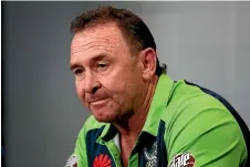  ?? GETTY IMAGES ?? Canberra coach Ricky Stuart admits he can’t control his emotions when on the sidelines of his team’s NRL matches.