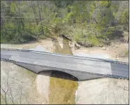  ?? (Courtesy Photo/Bryan Beeson) ?? The new Cow Face Bridge is one of several bridge projects Benton County has completed this year. The bridge is on Cow Face Road east of Springdale.