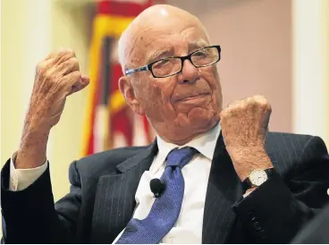  ?? /Reuters ?? Media mogul: Rupert Murdoch has made fresh concession­s in his bid to buy Sky, to allay concern about his influence in the media world. High-profile British MPs, including Ed Miliband, are opposed to Murdoch’s Twenty-First Century Fox taking over Sky.