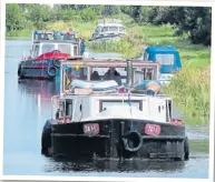  ?? PHOTO: JANET RICHARDSON ?? Heritage boats on the Royal Canal.