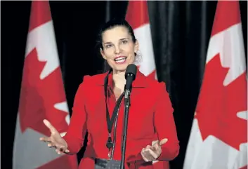  ?? TODD KOROL/THE CANADIAN PRESS ?? Science Minister Kirsty Duncan says the federal government is “a government that’s committed to science and research, and we have a finance minister who’s listening.”