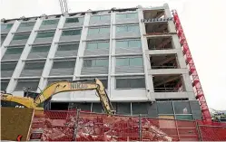  ??  ?? Christchur­ch’s rebuild experience has lessons for other cities including Wellington, where many buildings, including Freyberg House, had to be demolished after the Kaiko¯ ura earthquake.