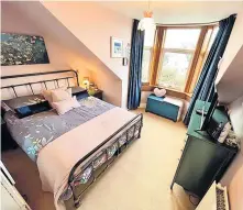  ?? ?? Natural light Bedroom one with bay window