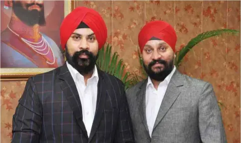  ??  ?? Surinder Singh Narula, Founder Director and Manmeet Singh Narula, Director