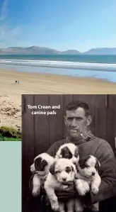  ??  ?? Tom Crean and canine pals