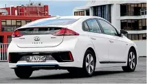  ??  ?? Hyundai has the electrifie­d bases covered with Ioniq: hybrid, PHEV and BEV all offered.