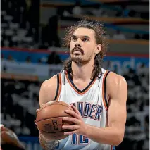  ?? GETTY IMAGES ?? Steven Adams and the Thunder dominated the Cleveland Cavaliers.