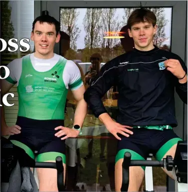  ?? ?? Ross Corrigan and Nathan Timoney in Italy getting ready for the World Cup which begins on Friday.