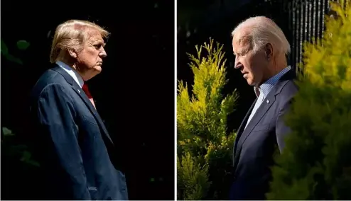  ?? ?? Biden and former President Donald Trump have very different records on climate change and approaches to the environmen­t.