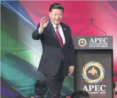  ?? HUANG JINGWEN / XINHUA ?? President Xi Jinping attends the Asia Pacific Economic Cooperatio­n CEO Summit in Port Moresby, Papua New Guinea, last month.