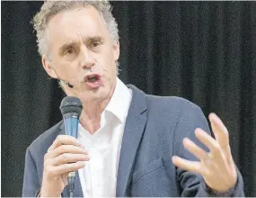  ?? DARREN BROWN / POSTMEDIA NEWS FILES ?? Prof. Jordan Peterson, a University of Toronto professor, refused to play the gender pronoun game, Rex Murphy writes.