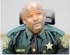  ?? AMY BETH BENNETT/SUN SENTINEL ?? Sheriff Gregory Tony