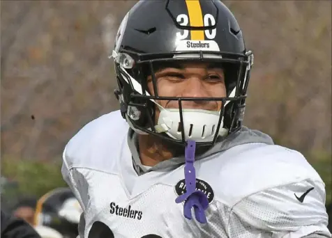  ?? Peter Diana/Post-Gazette ?? If there was any doubt about James Conner being the Steelers go-to back, it ended Tuesday when Le’Veon Bell did not show up.