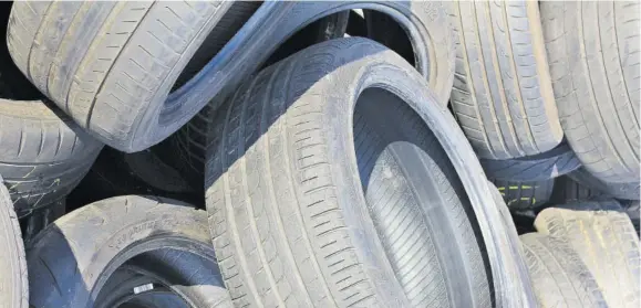  ??  ?? A Jamaica Observer file photo showing used tyres piled up at the at the Riverton City disposal site in St Andrew.