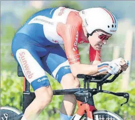  ?? FOTO: TWITTER ?? El holandés busca convertirs­e en el primer ciclista holandés en ganar el Giro