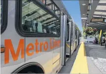  ?? Los Angeles Times ?? TO STOP the steep decline in ridership, Metro should spend a fair share of its ballot-measure money on better bus service.