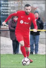  ??  ?? Hinckley AFC in action at the weekend. Pictures: Mark Parsons