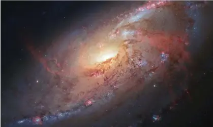  ?? ?? Galaxy M106 photograph­ed by the Hubble telescope. Photograph: Alamy