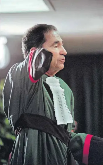  ?? Photo: Philip Littleton/afp ?? David v Goliath: The Biowatch principle was introduced in the Biowatch Trust case before the constituti­onal court presided over by Justice Albie Sachs (above).
