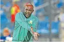  ?? Picture: ANESH DEBIKY/ GALLO IMAGES ?? AIMING HIGH: Sundowns coach Pitso Mosimane is banking on at least a draw against Wydad on Saturday.