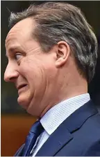  ??  ?? David Cameron looked assured at first in Brussels yesterday, until Angela Merkel gave him the evil eye... and he seemed to crumple