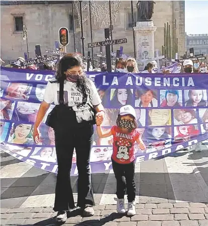  ?? ESPECIAL ?? La activista, durante una manifestac­ión contra la violencia feminicida .