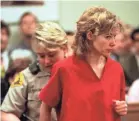  ?? ALAN BERNER/AP ?? Former teacher Mary Kay Letourneau appears at a hearing in Seattle in 1998 for violating her parole.