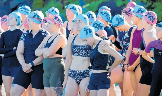  ?? Photo / Jeff Mein Smith ?? Participan­ts of the Kā piti Women’s Triathlon.