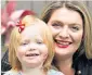  ??  ?? Healthy and happy: Bryony Gordon and her daughter Edie