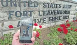  ??  ?? LEAVENWORT­H, Kansas: This photo illustrati­on shows Chelsea Manning’s first Instagram post in front of US Army facility Fort Leavenwort­h yesterday. — AFP