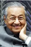  ??  ?? Tun Dr Mahathir