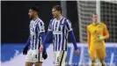  ??  ?? Hertha-Profis - zuletzt nur noch frustriert und ratlos