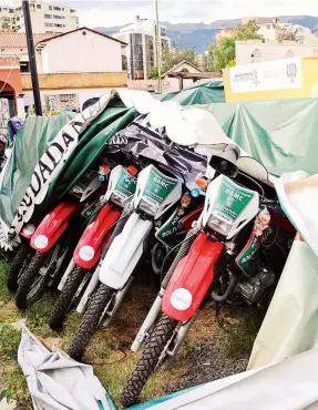 ?? FERNANDO BALDERRAMA ?? Las motociclet­as adquiridas para la Policía en 2017.
