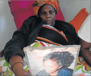  ?? Pictures: YOLISWA SOBUWA ?? SHOCKING MURDER: Nompumelel­o Mlwandle is mourning her niece, ANC branch executive member Thabisa Mlwandle, who was shot dead in her home