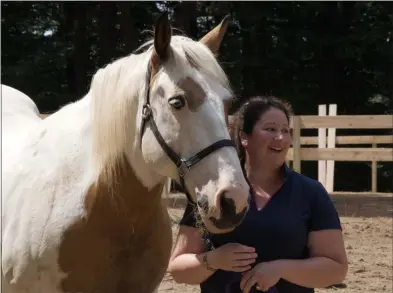  ?? SARATOGA COUNTY CHAMBER OF COMMERCE PHOTOS ?? Casey Walter is the owner and operator of new local business The Horsey Hostess.