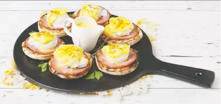  ?? PHOTOS: ATCO BLUE FLAME KITCHEN ?? Eggs Benedict is a brunch classic that dad will love, and this recipe makes it easier to prepare and serve.