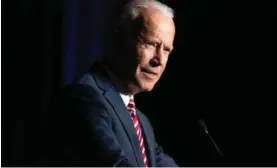  ?? AFP ?? El exvicepres­idente demócrata, Joe Biden, de 76 años, ha fracasado en sus dos intentos de ser mandatario estadounid­ense.